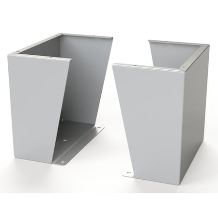 Saginaw Control & Engineering Floor Stand Kit, 15 in. H x 16 in. W x 9.12 in. L, Carbon Steel, 1 PR SCE-FK1516LG